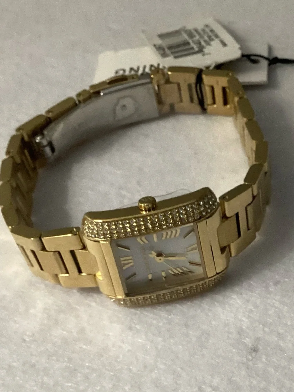 Michael Kors Mini Emery Pavé Gold-Tone Stainless Steel Watch 22mm